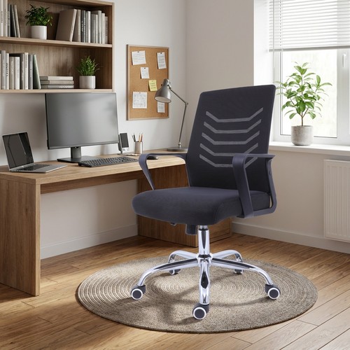 Black swivel office meeting - swivel,