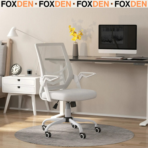 White office chair - white, mesh