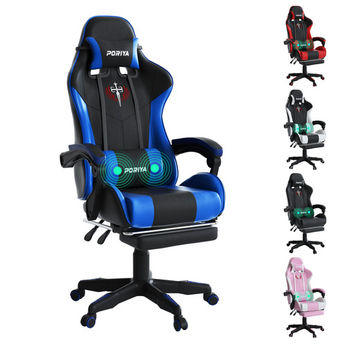 Poriya swivel gaming chair - gaming, pu