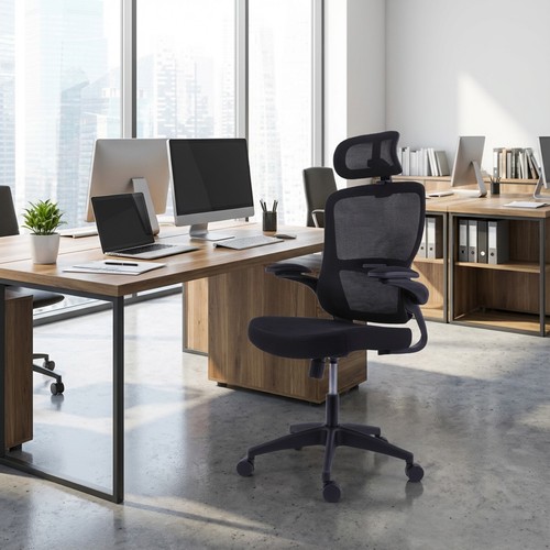 Black mesh office computer - black,